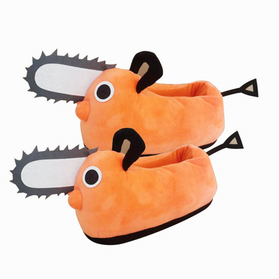 Chainsaw Man Pochita Plush Slippers