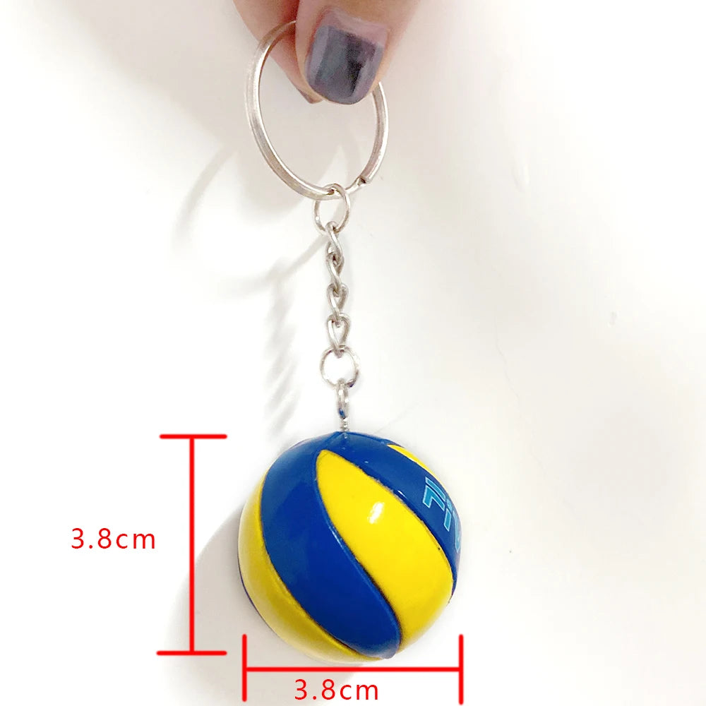 Haikyuu Leather Volleyball Keychain