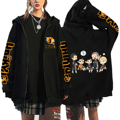 Haikyuu Zip Hoodies