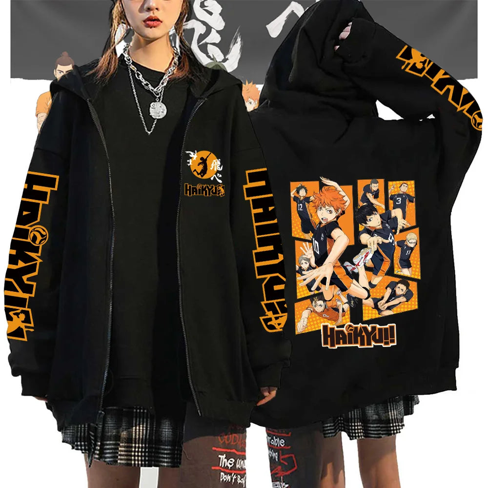 Haikyuu Zip Hoodies