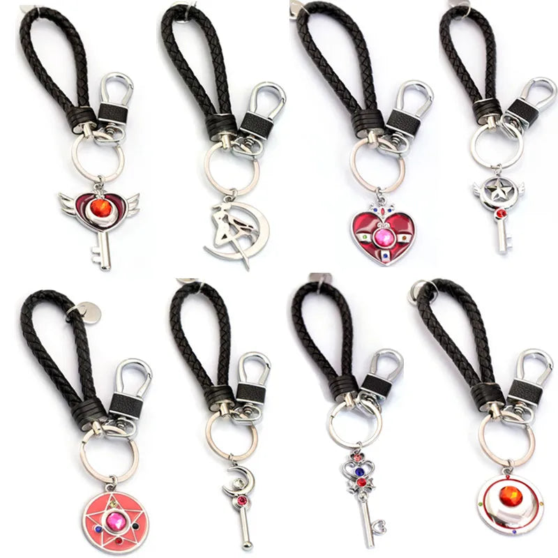 Sailor Moon Leather Rope Keychain