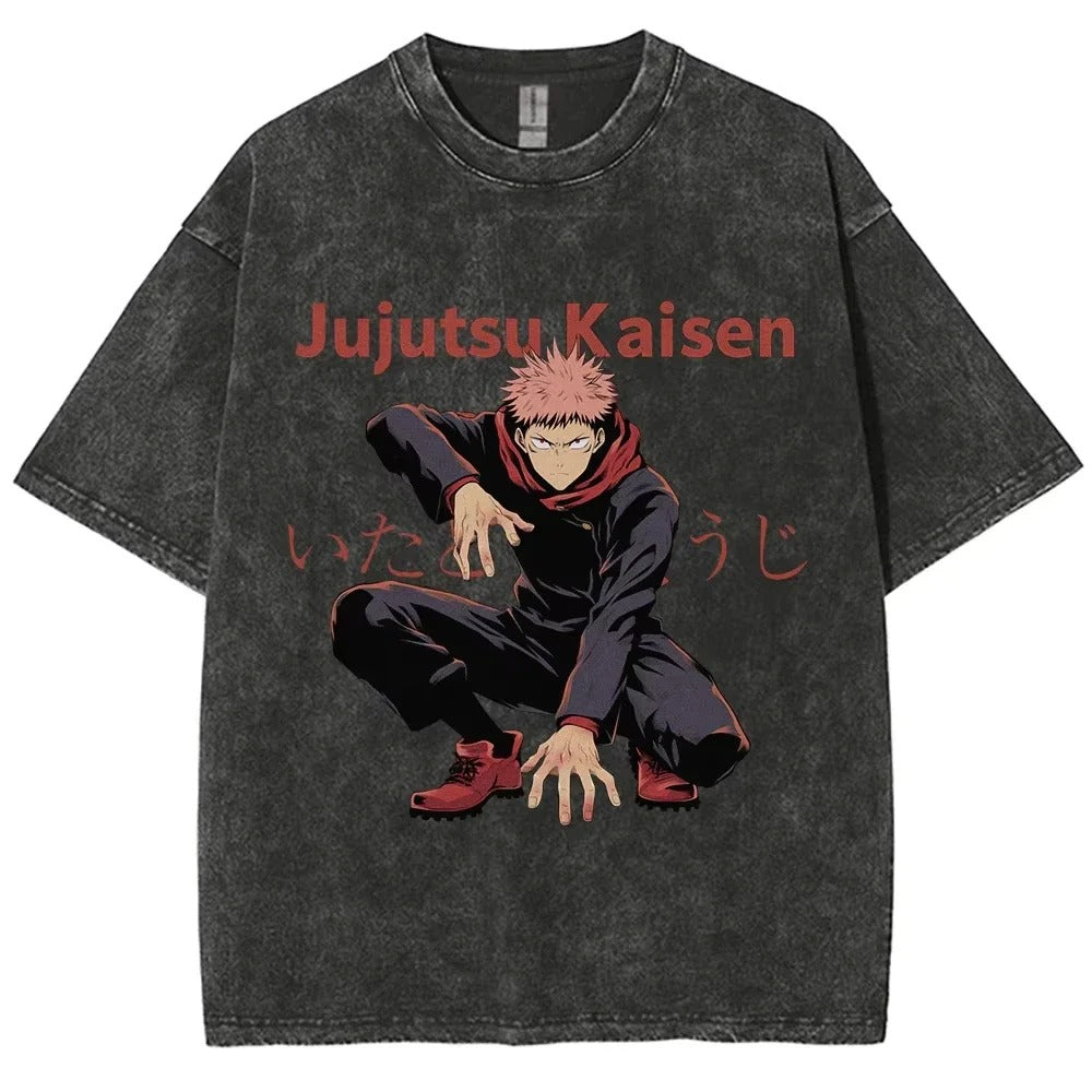 Jujutsu Kaisen Oversized Washed T-Shirt