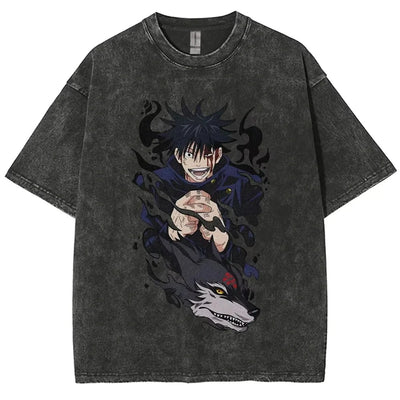Jujutsu Kaisen Oversized Washed T-Shirt