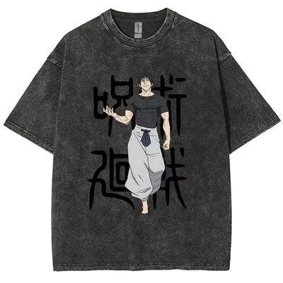 Jujutsu Kaisen Oversized Washed T-Shirt